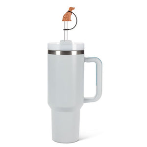 Jumbo Straw with Dog Cap