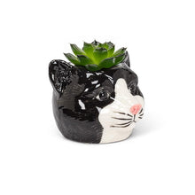 Load image into Gallery viewer, Small Cat Head Planter
