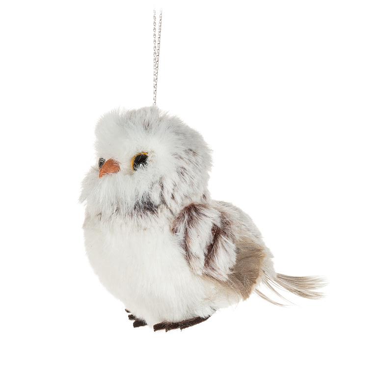 Small Fluffy Owl Ornament