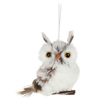 Load image into Gallery viewer, Small Fluffy Owl Ornament
