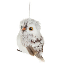 Load image into Gallery viewer, Small Fluffy Owl Ornament
