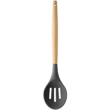 Load image into Gallery viewer, Slotted Spoon - Silicone With Beech Wood Handle

