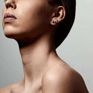 Millie Earrings, Crystal - Silver