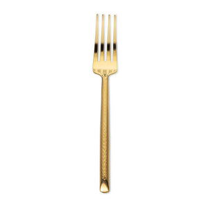 Gold Hammered Flatware