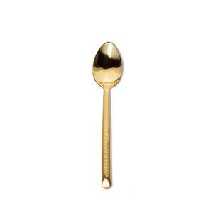 Gold Hammered Flatware