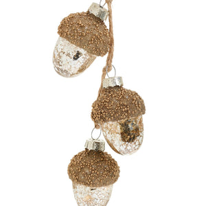 Acorn Cluster Glass - Ornament