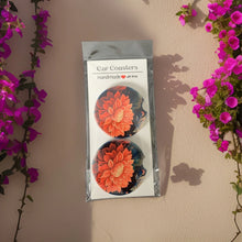 Load image into Gallery viewer, Car Coaster - May&#39;s Flowers
