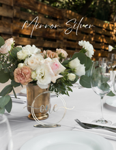 Load image into Gallery viewer, Acrylic Scroll Seating Table Numbers
