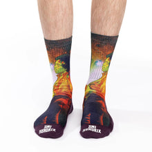 Load image into Gallery viewer, Jimi Hendrix Rocking Space Socks
