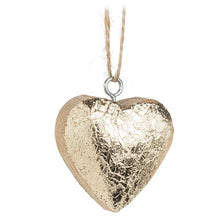 Load image into Gallery viewer, Glitter Mango Wood Heart Ornaments
