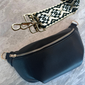 Oversize Crossbody Bag - Black