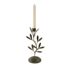 Load image into Gallery viewer, Golden Mistletoe Candlestick
