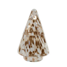 Load image into Gallery viewer, Confetti Glass Tree Candle, 3 Sizes - Amber Spruce
