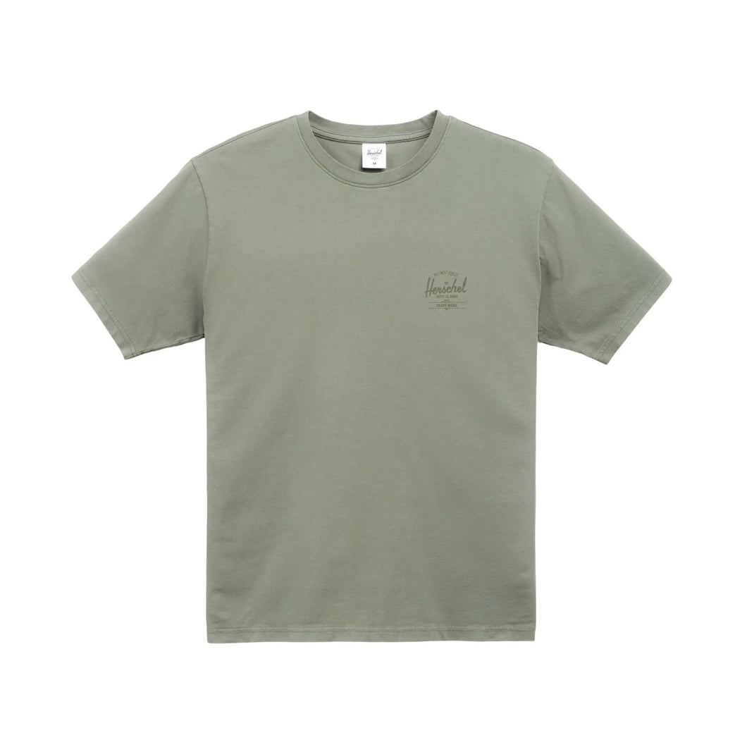 Men's Pigment Dye Basic Tee - Oil Green