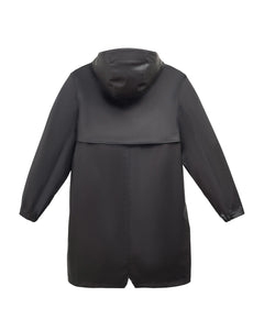 Women's Long Classic Rain Jacket - Black