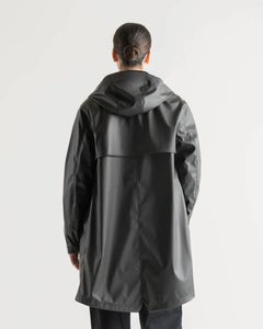 Women's Long Classic Rain Jacket - Black