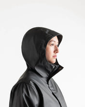 Load image into Gallery viewer, Women&#39;s Long Classic Rain Jacket - Black
