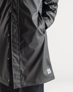 Women's Long Classic Rain Jacket - Black