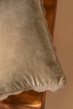 Load image into Gallery viewer, 21x12 Velvet Scallop Pillow - Mink
