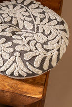 Load image into Gallery viewer, Wildflower Round Pillow - Charcoal
