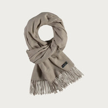 Load image into Gallery viewer, Wide Single Coloured Cashmink Scarf - Greige
