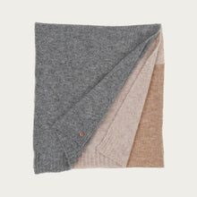 Load image into Gallery viewer, Knitted Scarf Block Stripes - Grey
