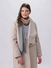 Load image into Gallery viewer, Knitted Scarf Block Stripes - Grey
