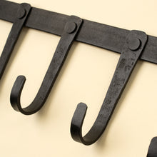 Load image into Gallery viewer, Forged Iron Wall Hook - 8 Hooks
