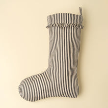 Load image into Gallery viewer, Ticking Stripe Stocking - Black
