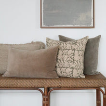 Load image into Gallery viewer, Granada Block Print Pillow - Olive - COVER ONLY
