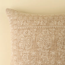 Load image into Gallery viewer, Nisha Embroidered Pillow - Ivory - COVER ONLY
