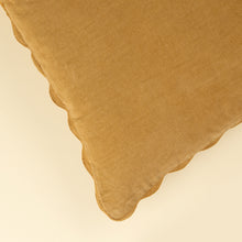 Load image into Gallery viewer, Corduroy Scallop Pillow - Gold - COVER ONLY

