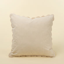 Load image into Gallery viewer, Corduroy Scallop Pillow - Ivory - COVER ONLY
