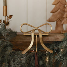 Load image into Gallery viewer, Bow Stocking Holder - Gold
