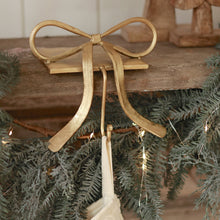 Load image into Gallery viewer, Bow Stocking Holder - Gold

