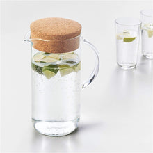 Load image into Gallery viewer, Glass Pitcher with Cork Lid - 1.5L
