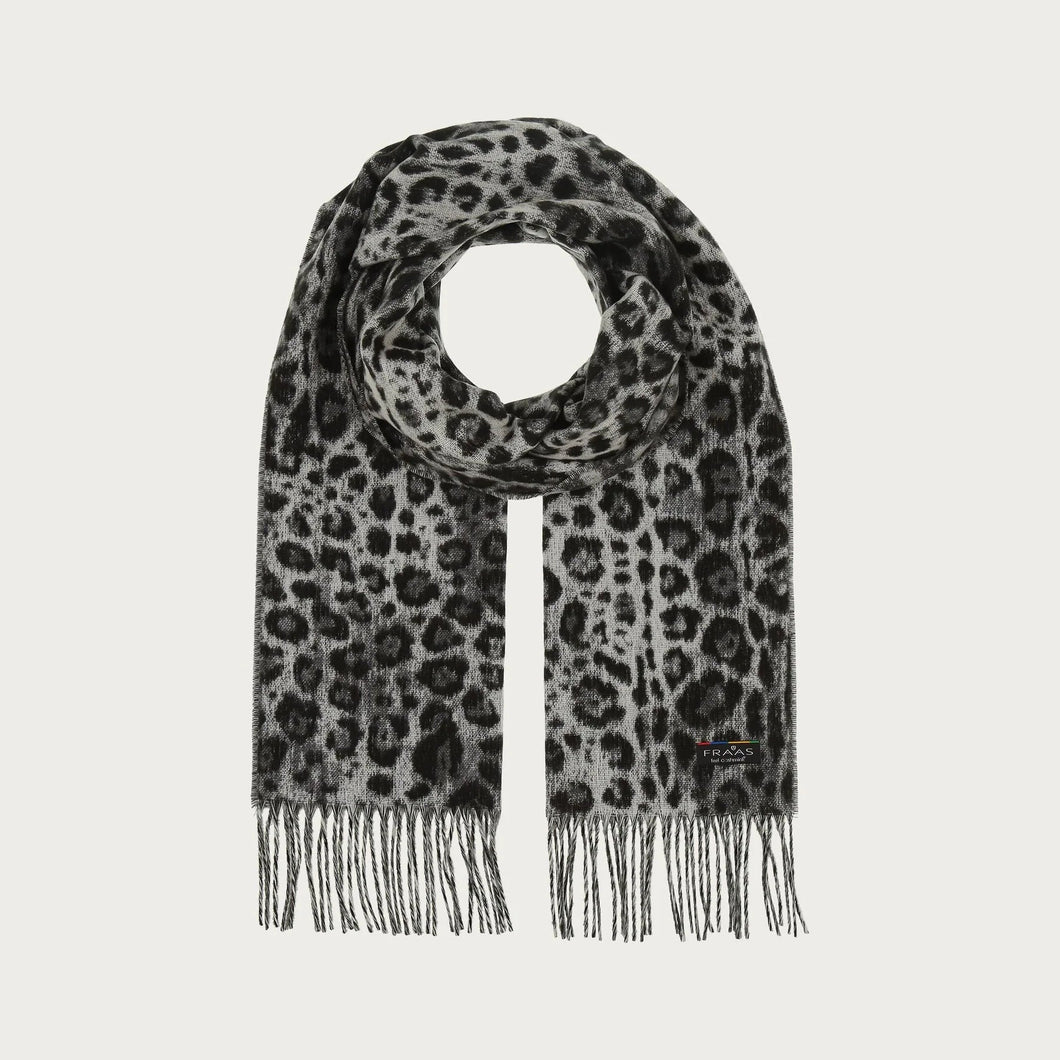 Cashmink Scarf - Cheeta Charcoal
