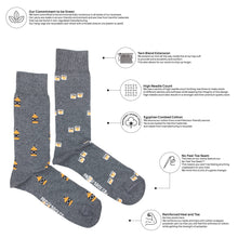 Load image into Gallery viewer, Men&#39;s Whiskey &amp; Glass Socks
