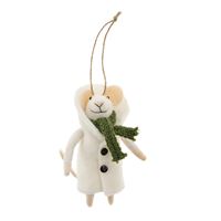 Overcoat Odette Mouse Holiday Ornament