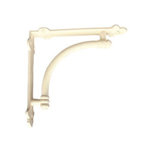 7" Slim Half Round Bracket - Antique White