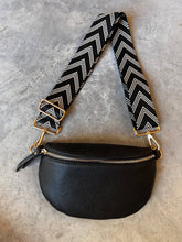 Load image into Gallery viewer, Black Chevron Bag Strap
