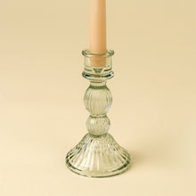 Load image into Gallery viewer, Callista Glass Candleholder - Aqua

