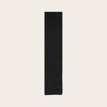 Load image into Gallery viewer, Loevenich Knitted Scarf with Ribbed Pattern - Charcoal
