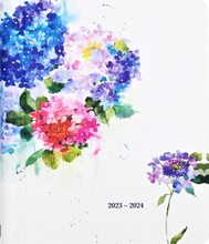 Load image into Gallery viewer, 2024 Hydrangeas Family Weekly Planner (18 months, July 2023 to Dec 2024)
