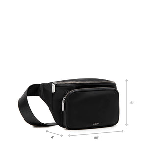 Aaliyah Fanny Pack - Black Nylon