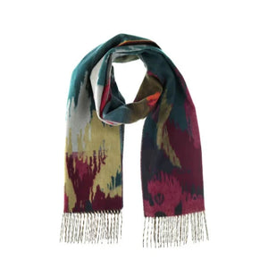 Abstract Cashmink Scarf - Alexandrit