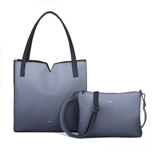 Alicia Tote ll - Ombre Grey Pebbled