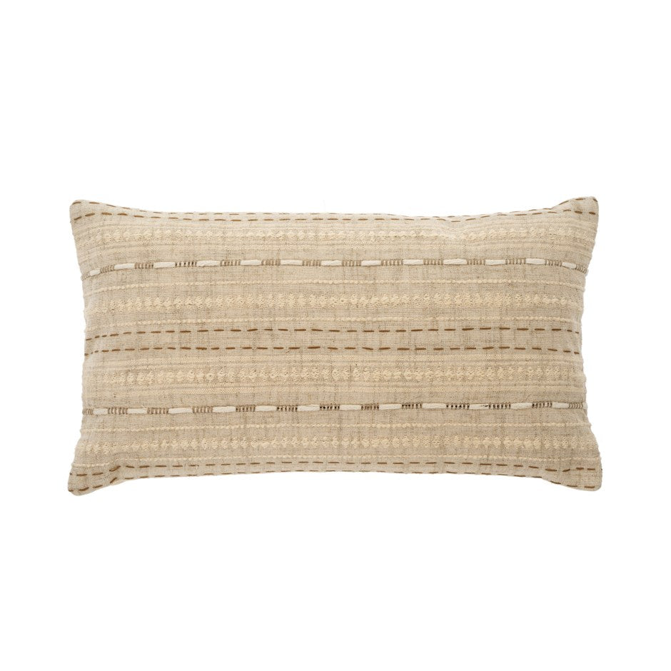 Alta Embroidered Pillow - 21x12