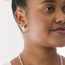 Load image into Gallery viewer, Criss Cross Hoops - Gold
