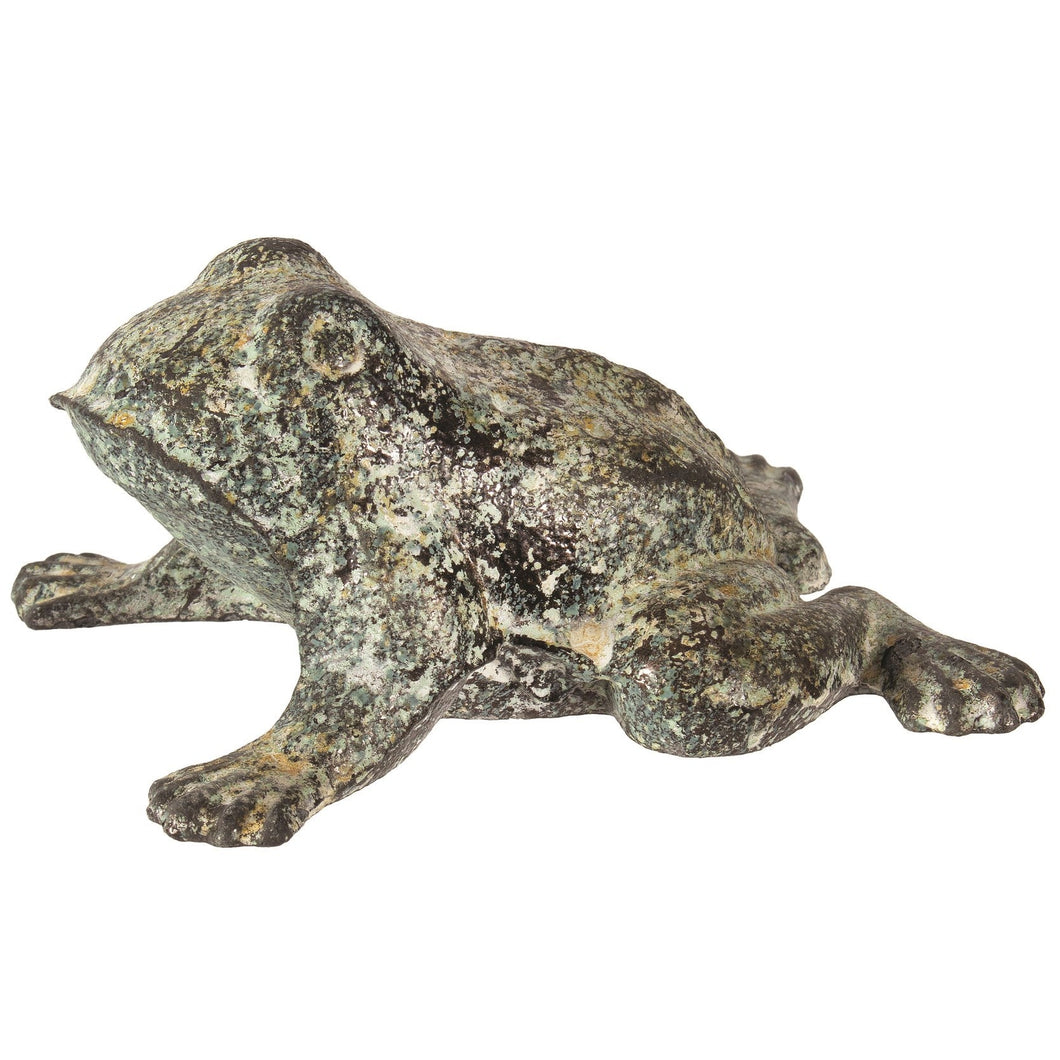 Antique Iron Frog - Green